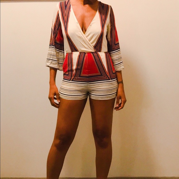 Fab’rik Summer 3/4 Sleeve Romper - Picture 1 of 7